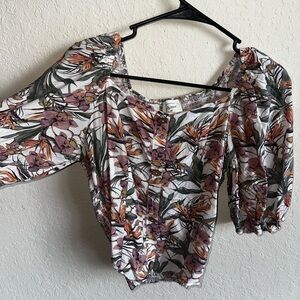 Floral Print Women's Top